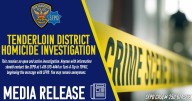 SFPD Investigating Tenderloin District Homicide