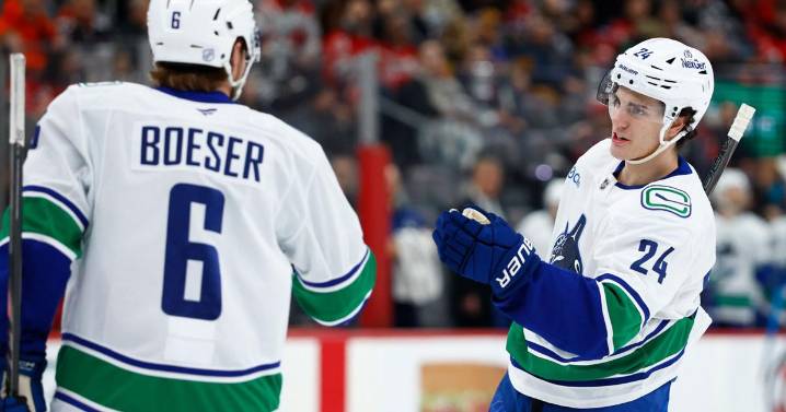 Zeev Buium scores in his Canucks debut as Vancouver beats the Devils 2