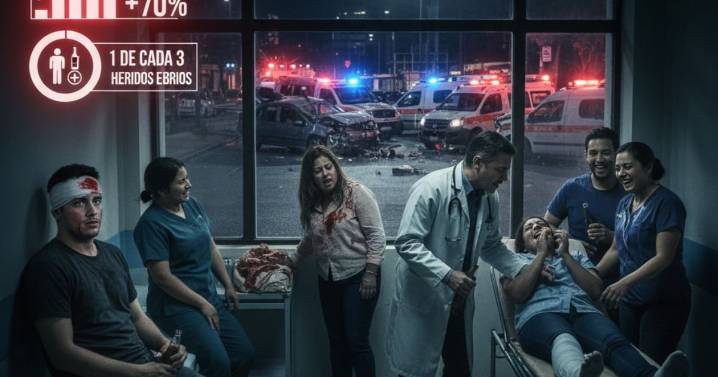 Maratón Guadalupe - Reyes: 1 de cada 3 heridos llega ebrio al hospital y los choques suben en 70%