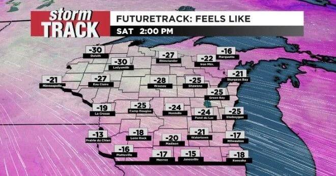 Bitterly Cold Weekend Across All of Wisconsin