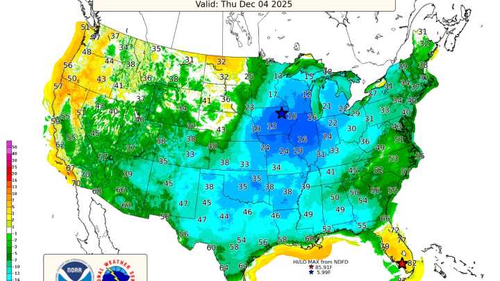 Arctic blast sends temps plummeting across US. Will it affect Florida?