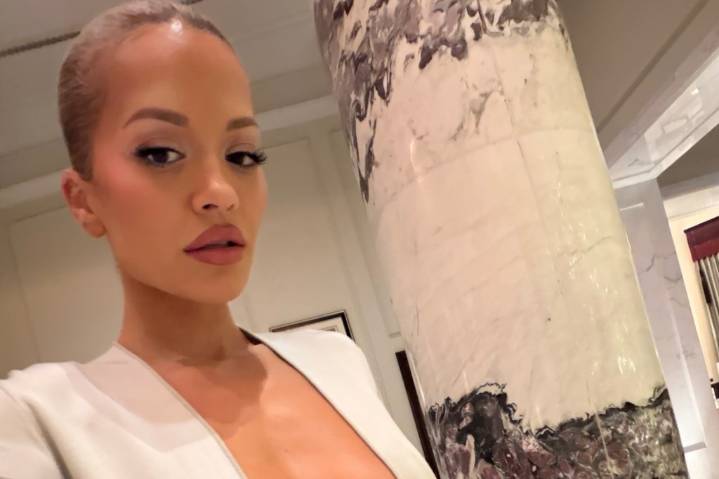 Rita Ora flaunts her belly button in plunging gown and more star snaps