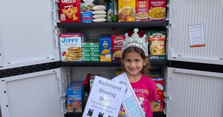Miss United International Elite started a sharing shelf in her community