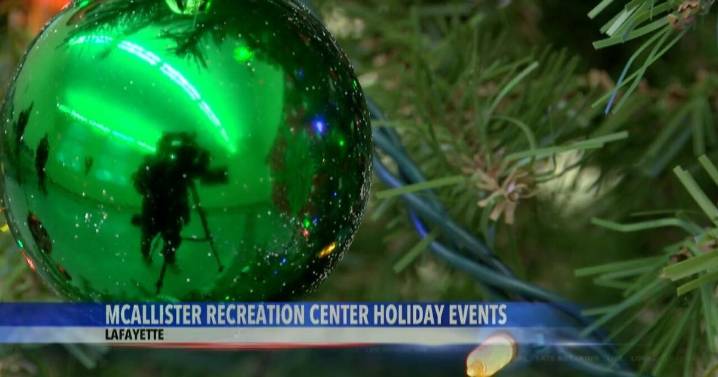 Lafayette's McAllister Recreation Center hosts festive family holiday events