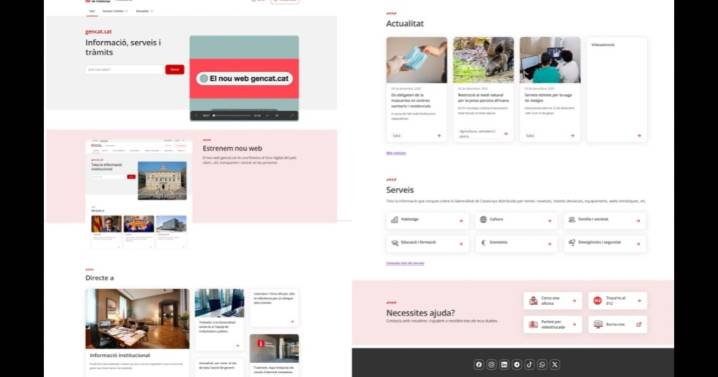 La Generalitat de Cataluña gasta 4,7 millones en renovar su web y añadir un buscador con IA