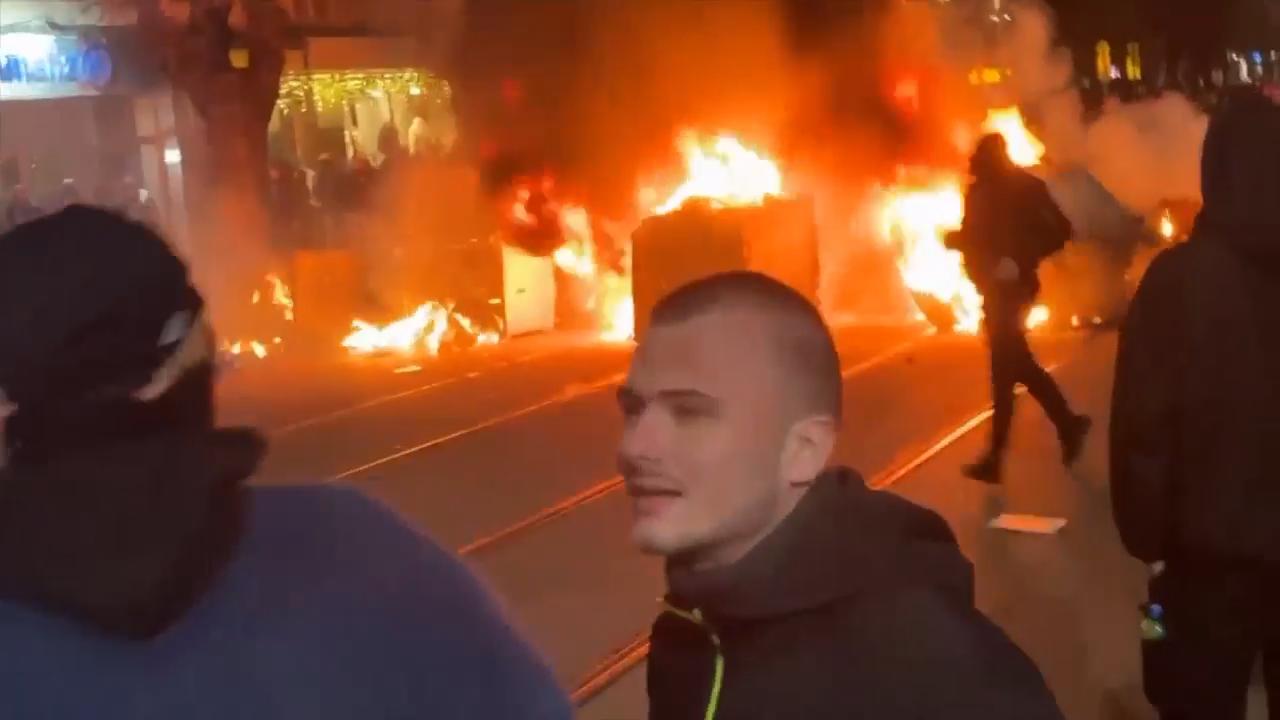 Peaceful rally turns violent in Sofia as Bulgarians rage against government's 2026 budget