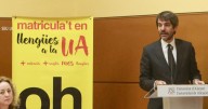 Urtasun apoya en Alicante a asociaciones catalanistas mientras acusa a la Generalitat de aplicar «ataques» al valenciano