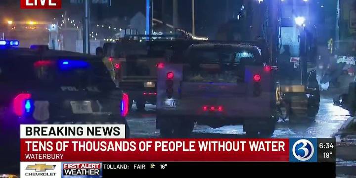 Waterbury residents left without water after water main break, other towns impacted