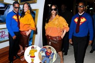Rihanna and A$AP Rocky channel Velma and Superman at Art Basel