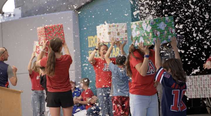 Arizona Triathlon team celebrated by Ironwood Elementary students