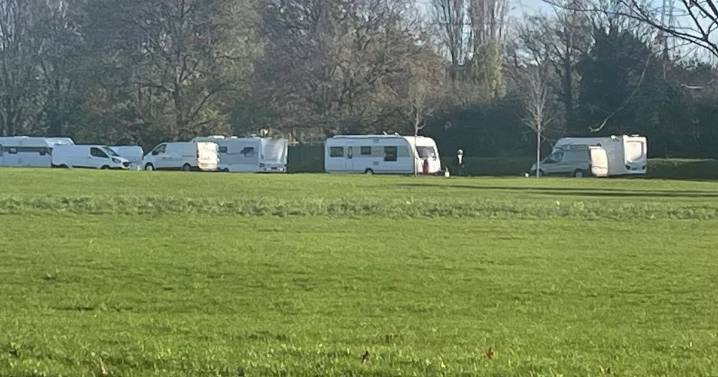 Travellers remain on popular Birmingham park a fortnight after arrival