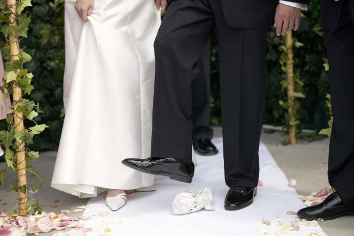 Groom Pierces Foot with Broken Glass During Wedding Ritual