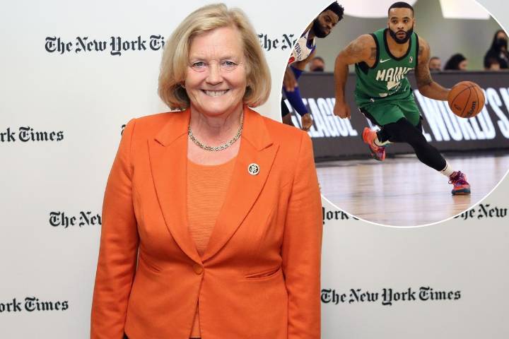 Check Out This Photo of Chellie Pingree With the Maine Celtics