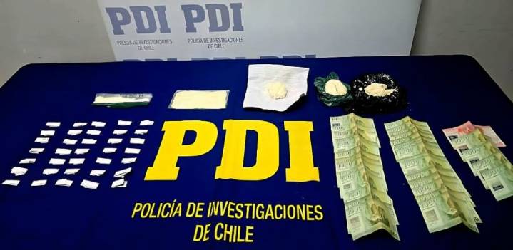 Incautan más de 3 mil dosis de cocaína en operativo antidrogas en el centro de Copiapó