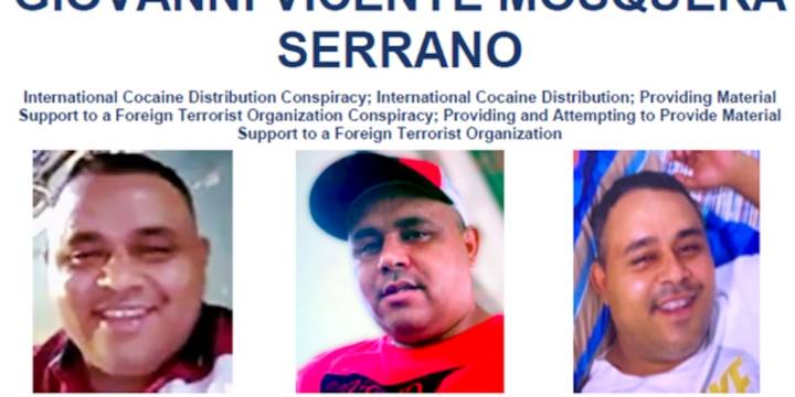 Estados Unidos elevó a USD 5 millones la recompensa por Giovanni Vicente Mosquera Serrano, líder del Tren de Aragua