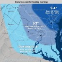 Brace for snow and then a blast of cold in D.C. area Sunday