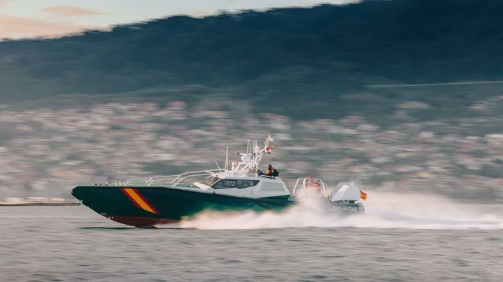 El astillero moañés Aister refuerza la lucha contra el narcotráfico con la entrega de una nueva patrullera de alta velocidad