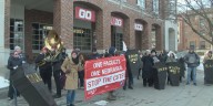 UNL faculty marches with coffins in ‘funeral’ for departments facing budget cuts