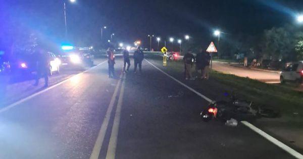 Murió un abuelito de 83 años atropellado por una moto en plena ruta
