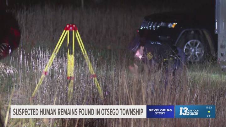 Michigan State Police identifies human remains found in Otsego Twp. last month