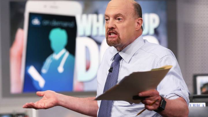 Jim Cramer examines 'stalled' stocks Apple, Meta and Tesla