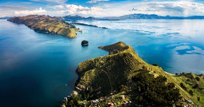 La impresionante imagen del lago Titicaca captada por un astronauta desde el espacio