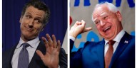 Gavin Newsom laughs after Tim Walz claims he's too masculine: 'I'm not bulls**tting'