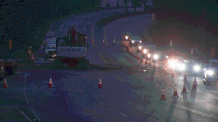 Water main break causes sinkhole on U.S. 221 in Spartanburg Co.