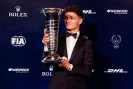 Lando Norris receives F1 world championship trophy at FIA gala in Uzbekistan