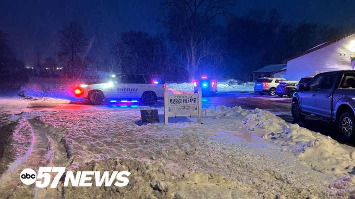 Dog falls through ice, person sent to hospital after attempting rescue