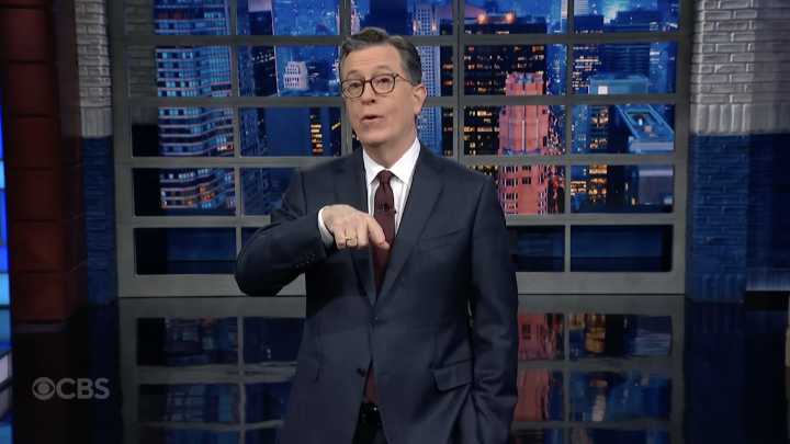 Stephen Colbert weighs in on Trumps offensive rant about Tim Walz