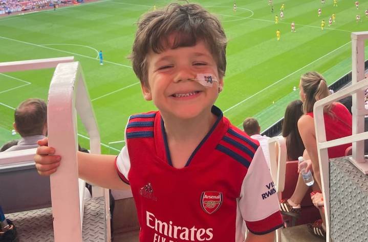 Fundraiser launched to send ‘brave’ Arsenal fan, four, abroad for life
