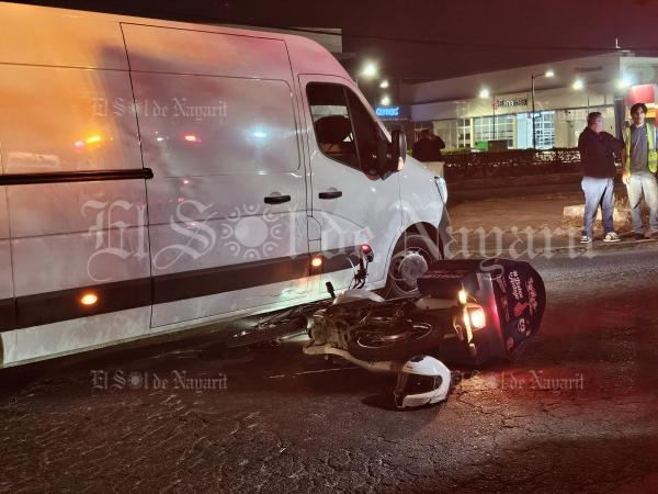 Repartidor de pizzas lesionado tras accidente en Colosio y Tecnológico