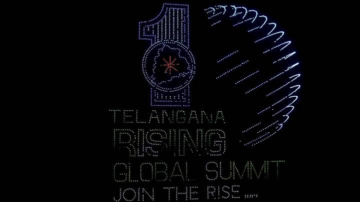 Drone show at Telangana Global Summit sets Guinness World Record