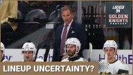 UNCERTAINTY over who gets the next VGK start between the pipes & will Saad or Smith draw back in?