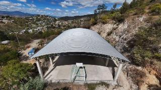 Entrega SIC techado en cancha de la agencia Guadalupe Victoria