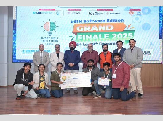 Five teams win grand finale of SIH 2025 software edition at CEC