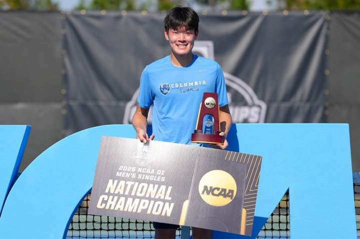 N.J.’s Michael Zheng wins back-to-back NCAA singles titles