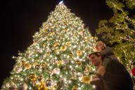 Palisades Village held its 2025 Christmas tree lighting 11 months after the wildfire