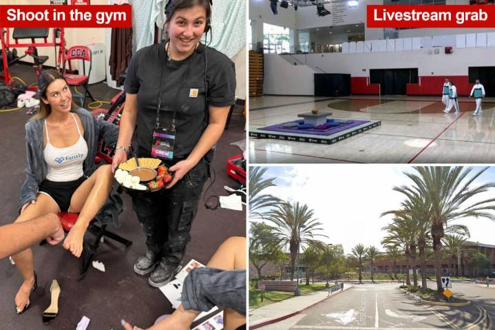 California High school gym rented for adult game show