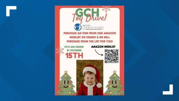 Toy drive to benefit patients at Oishei Children's Hospital