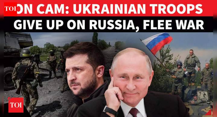 Russian Defence Ministry Video Purports To Show Ukrainian Troops Fleeing Battlefield In Donetsk