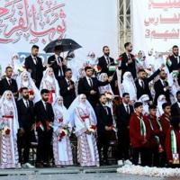 Mass wedding brings hope amid destruction in Gaza