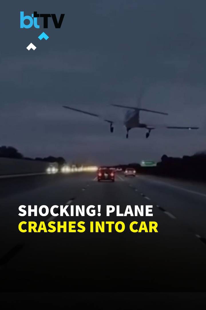 Plane Crashes On Florida Highway! Small Aircraft Slams Into Car After Total Engine Failure