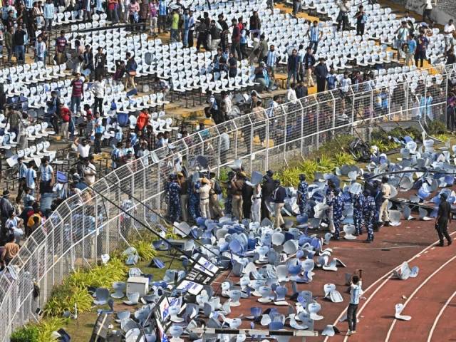 Fans vandalise India stadium after Messi's exit
