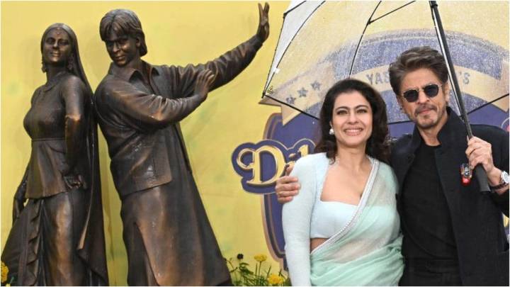 Shah Rukh Khan Reacts After Unveiling DDLJ Statue With Kajol In London: ‘Bade Bade Deshon Mein…’