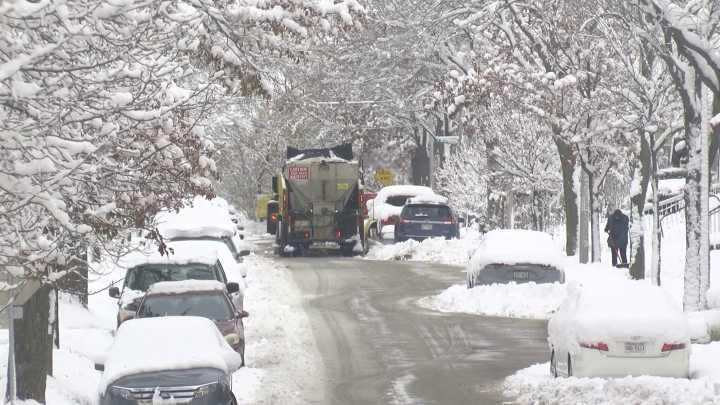 Riding along with Milwaukee DPW as they clear roads, explain what to do with leaves