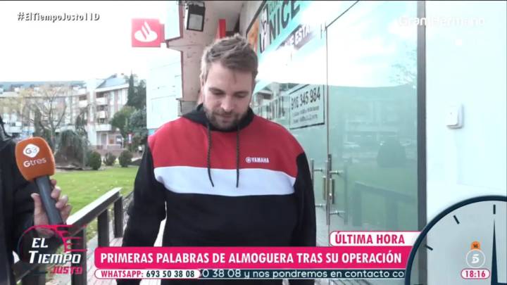 Primeras palabras de José María Almoguera tras su operación: "Paso a paso"