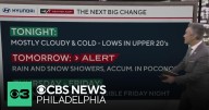 Mostly cloudy and cold Tuesday night in Philadelphia region, tracking some rain and snow Wednesday