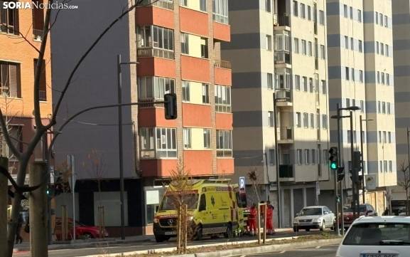 Accidente entre un ciclista de 64 años y un coche en la Avenida Valladolid